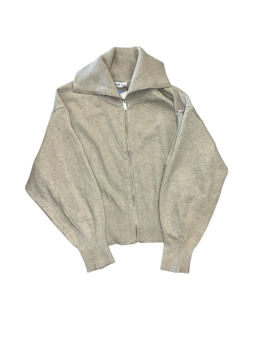 Cardigan By Charlotte Avery In Taupe, Size:M