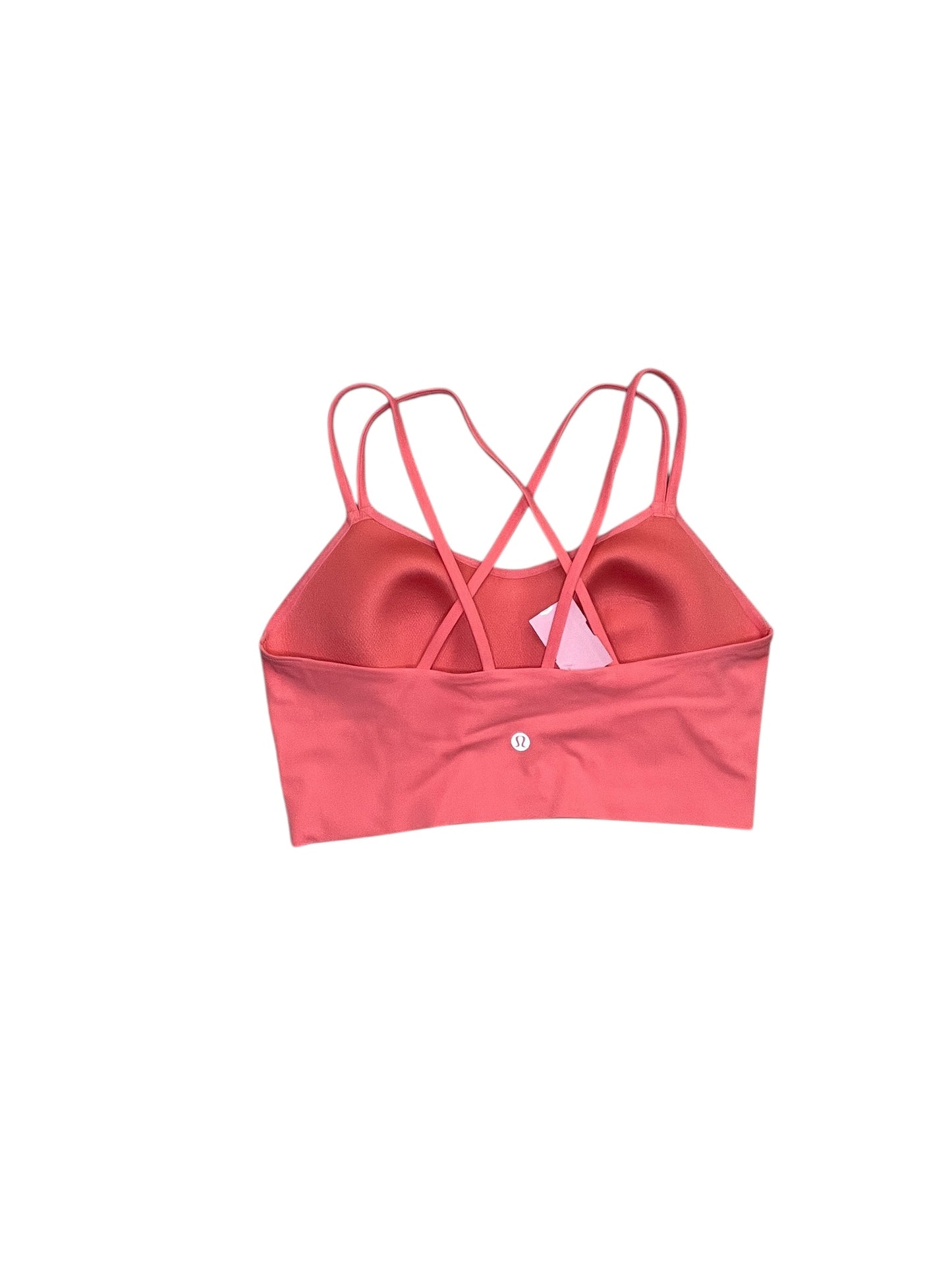Athletic Bra By Lululemon In Coral, Size:M