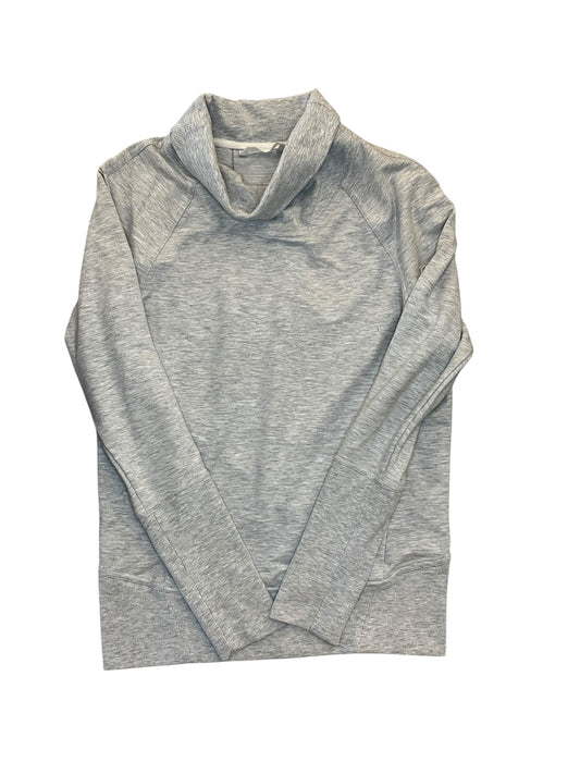 Athletic Top Ls Collar By Lululemon In Grey, Size:S