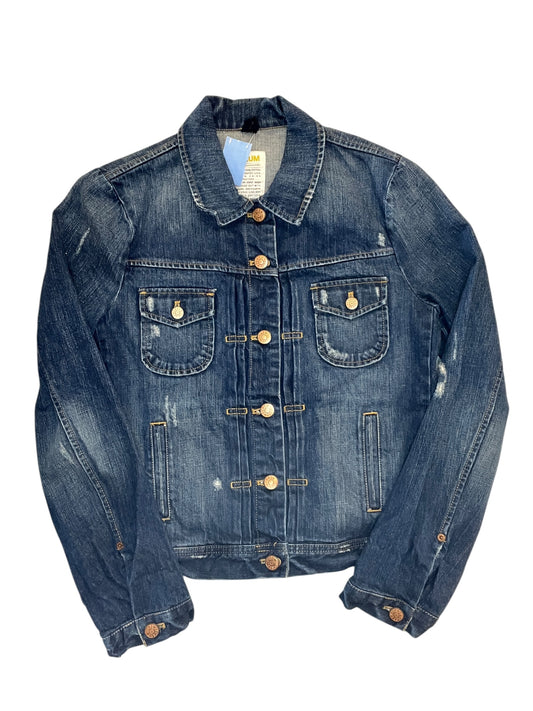 Jacket Denim By J. Crew In Blue Denim, Size:M
