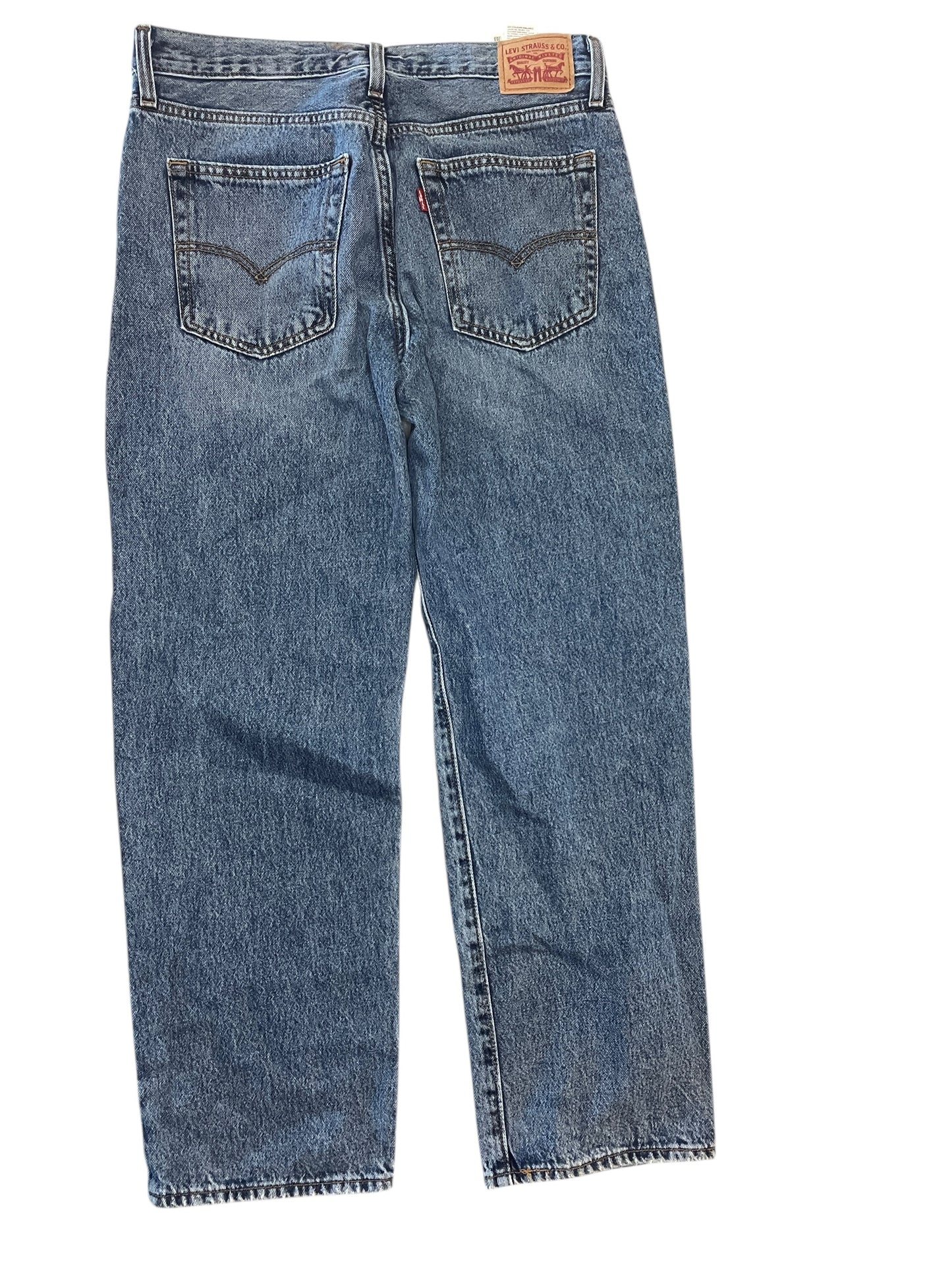Jeans Wide Leg By Levis In Blue Denim, Size:10
