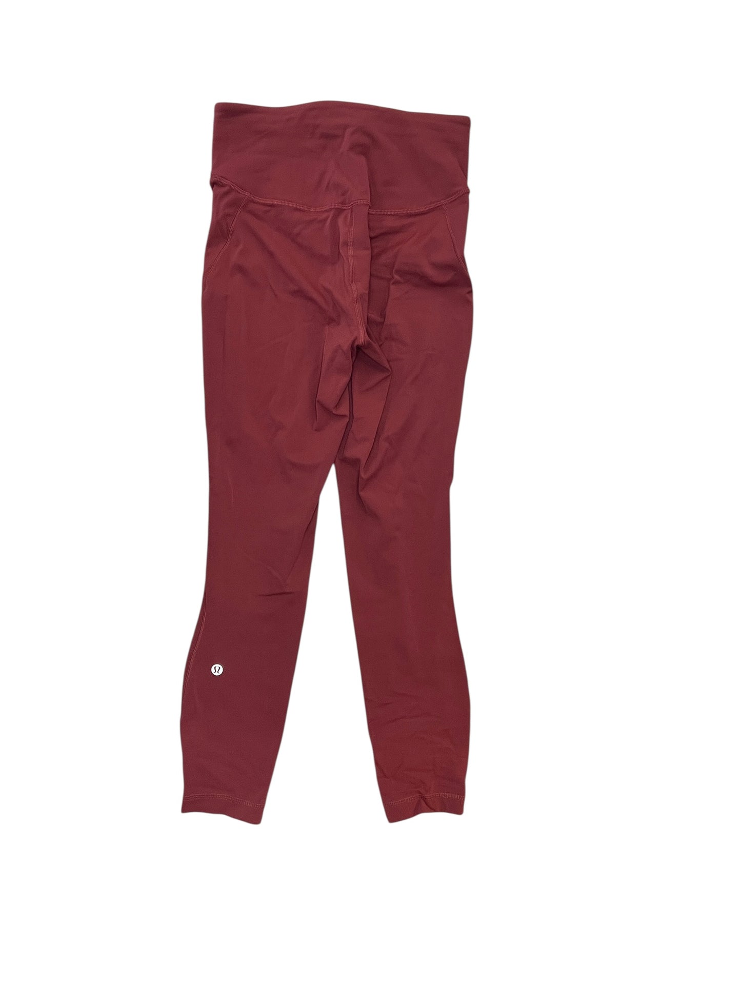 Athletic Leggings By Lululemon In Red, Size:S