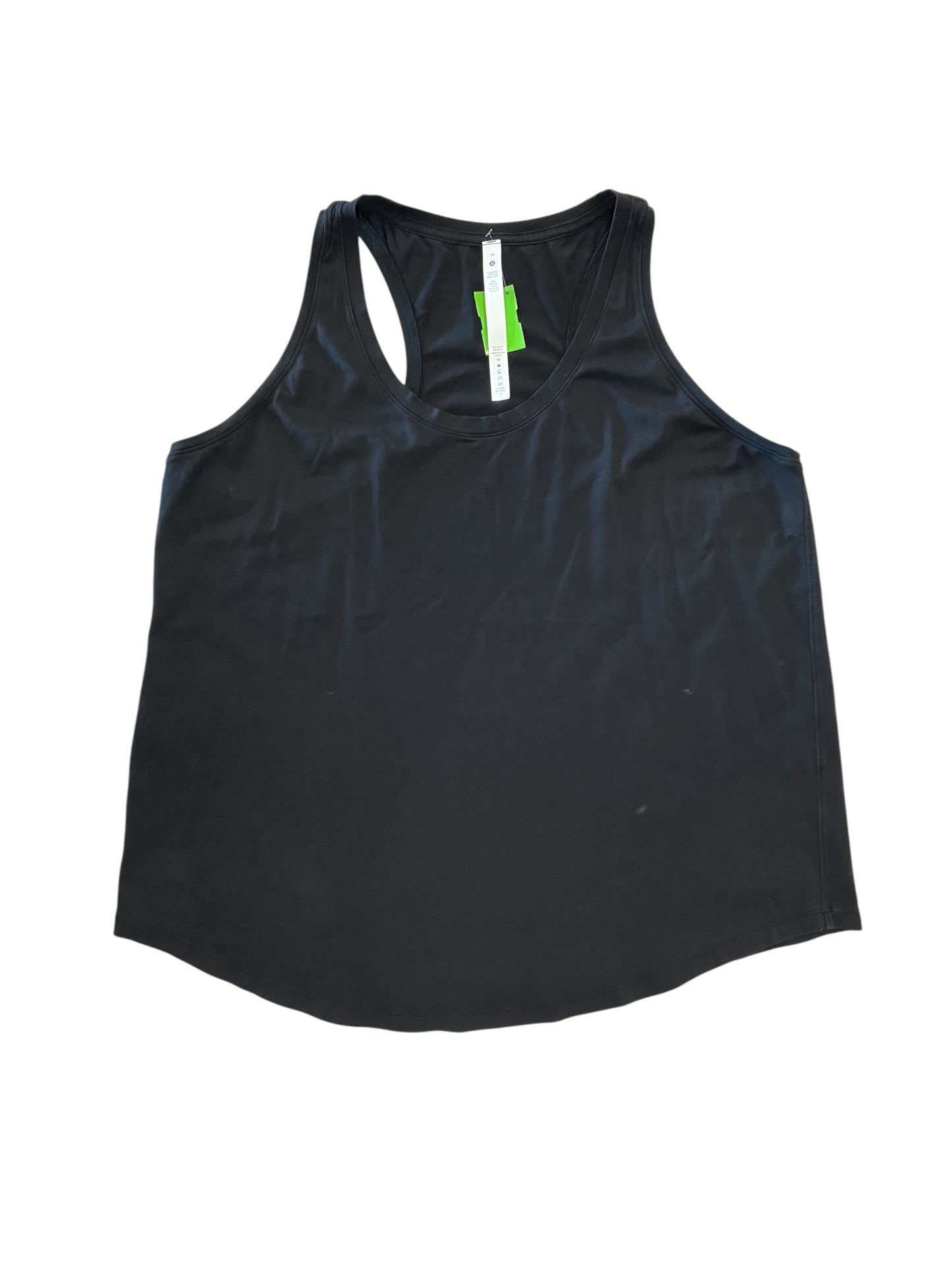 Athletic Tank Top By Lululemon In Black, Size:Xxl