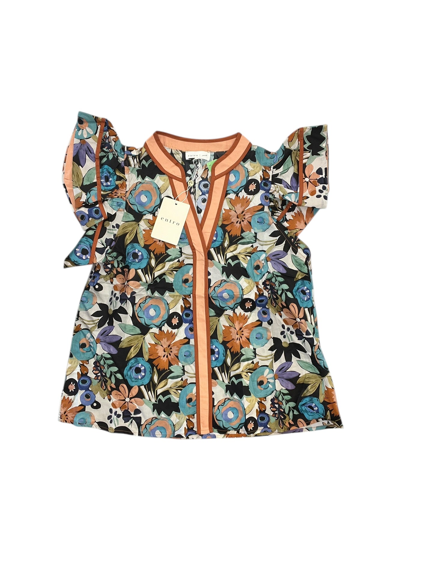 Blouse Ss By Entro In Floral Print, Size:S
