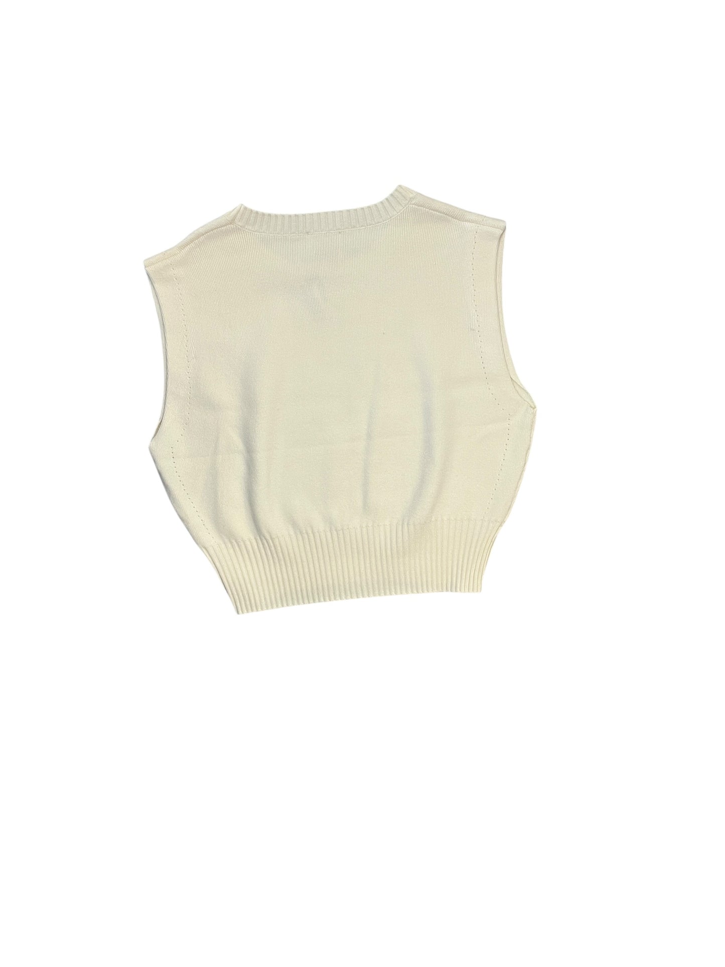 Top Sleeveless By Kerisma In Cream, Size:S
