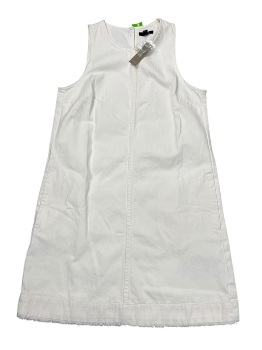 Dress Casual Midi By J. Crew In White Denim, Size:M