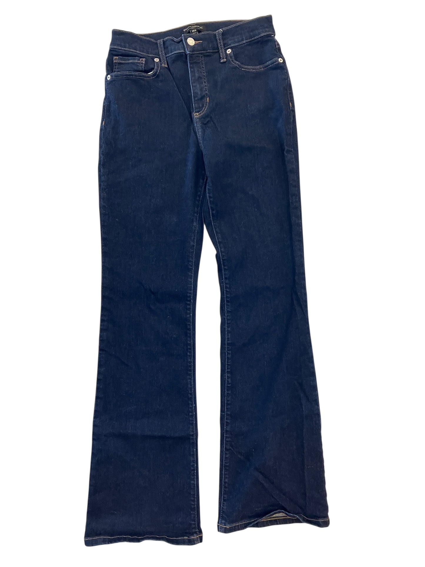 Jeans Flared By Banana Republic In Blue Denim, Size:6