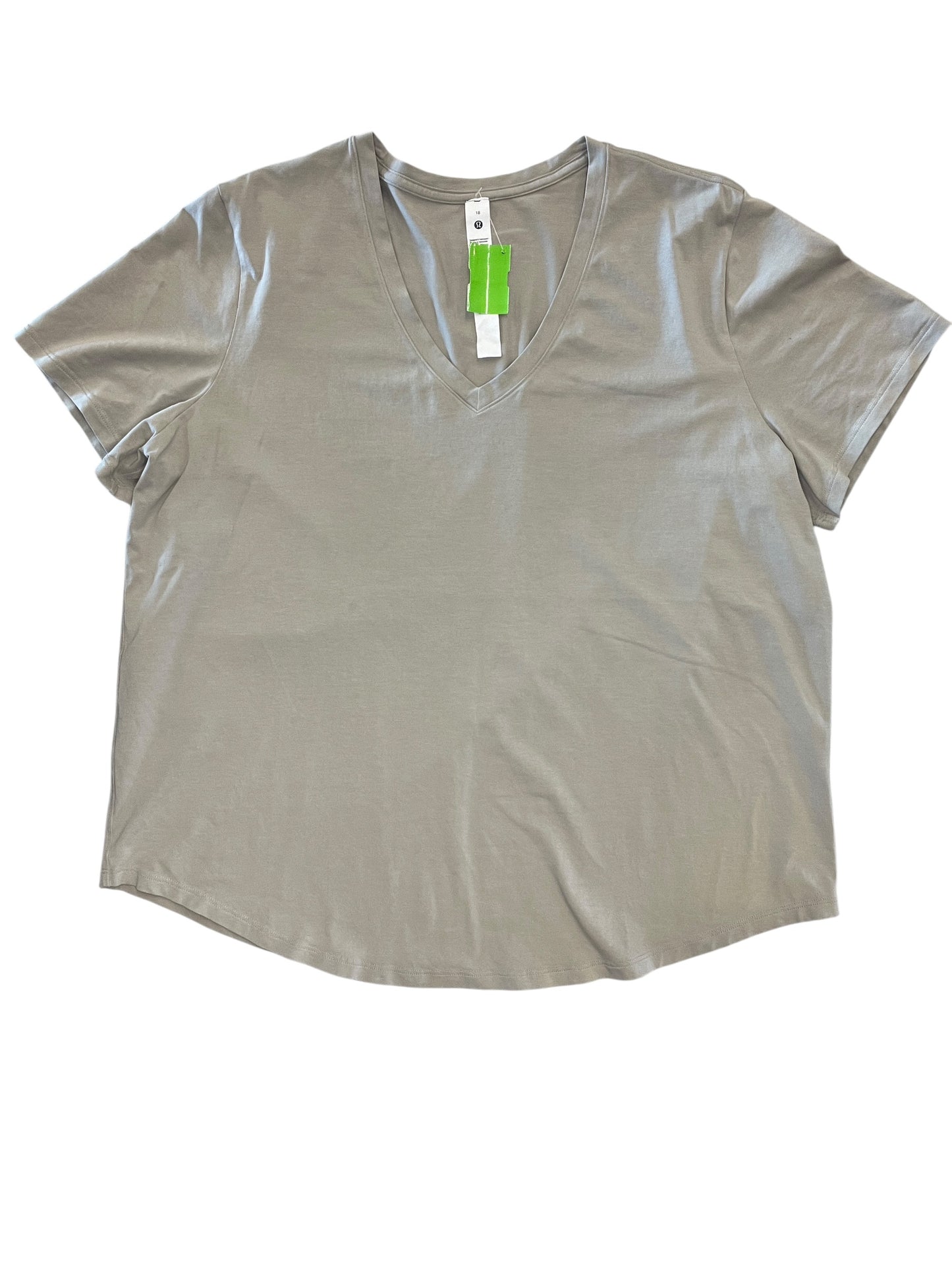 Top Ss By Lululemon In Grey, Size:Xxl