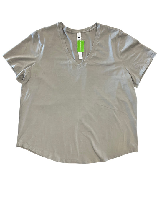 Top Ss By Lululemon In Grey, Size:Xxl