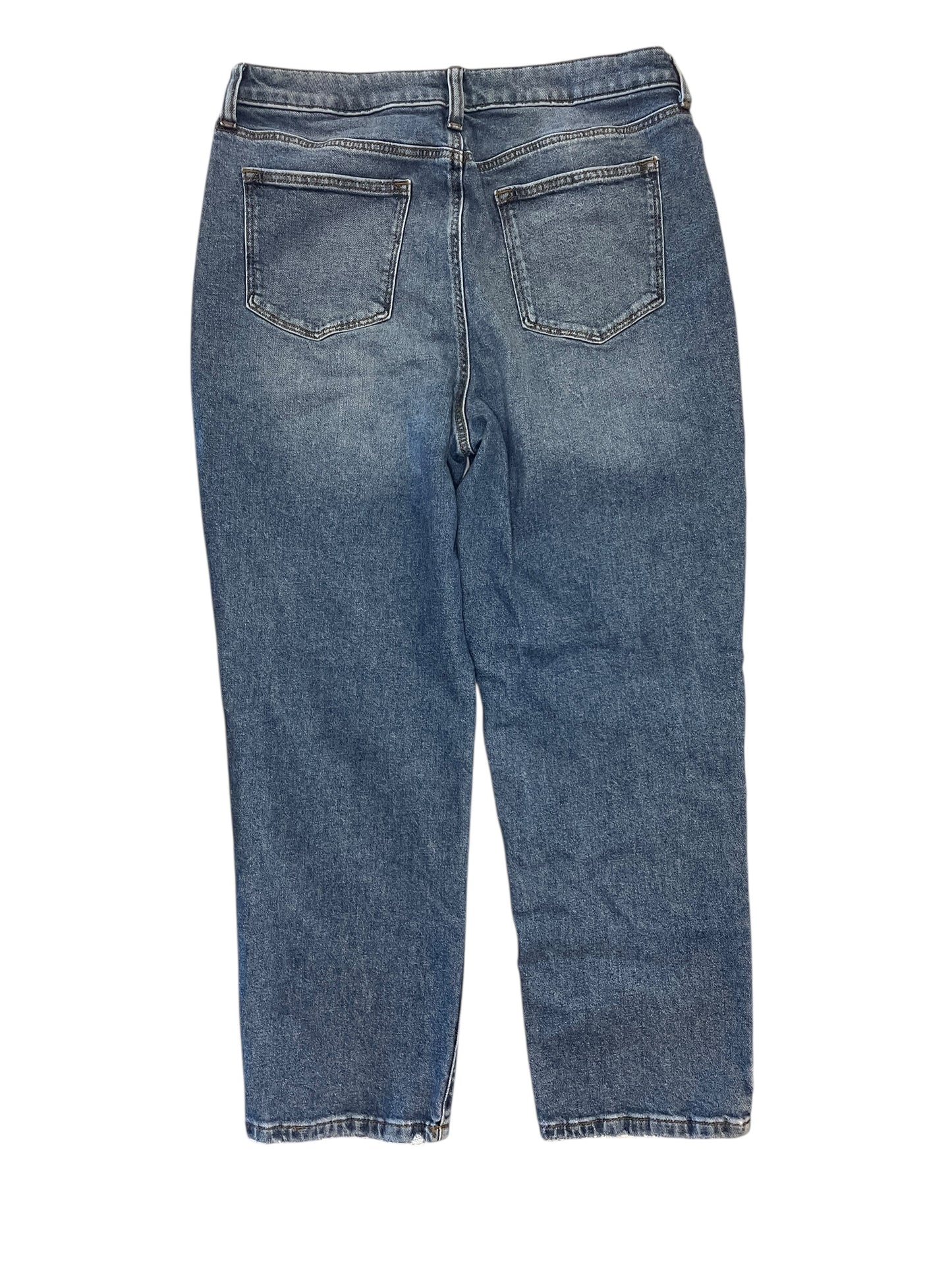 Jeans Straight By Sonoma In Blue Denim, Size:14