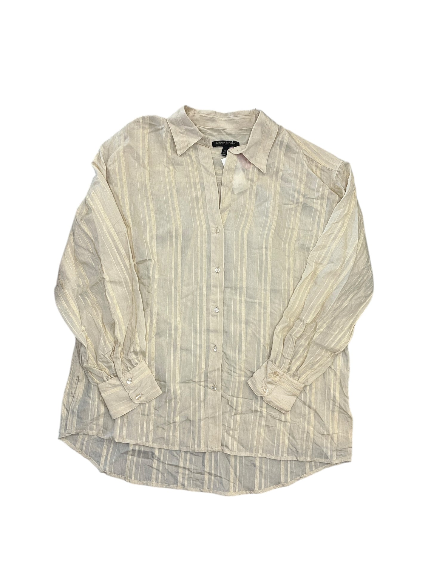 Top Ls By Banana Republic In Beige, Size:M