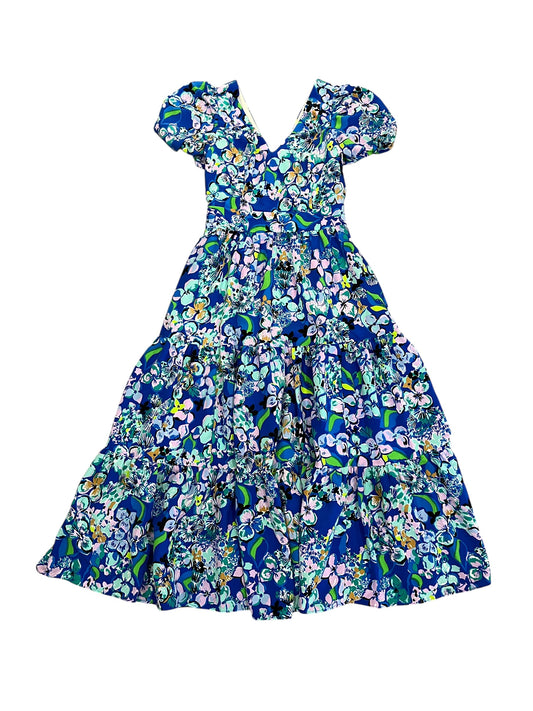 Dress Designer By Lilly Pulitzer In Blue, Size:Xs