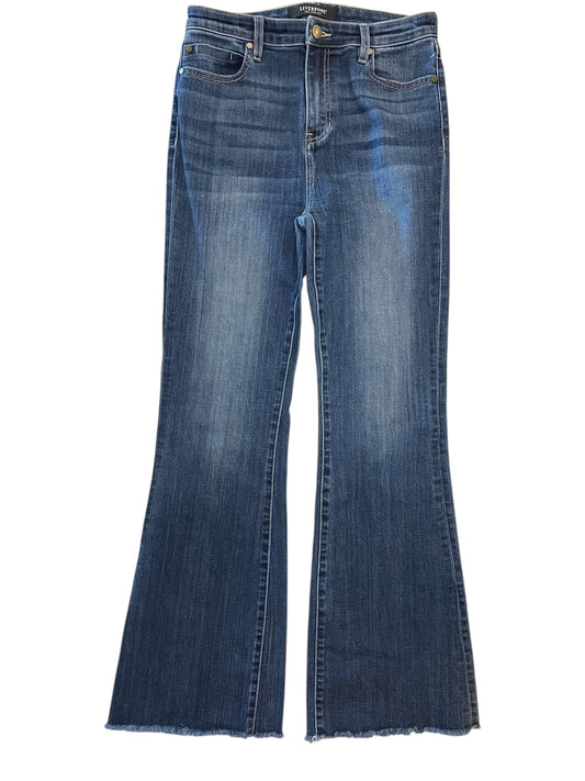 Jeans Flared By Liverpool In Blue Denim, Size:4