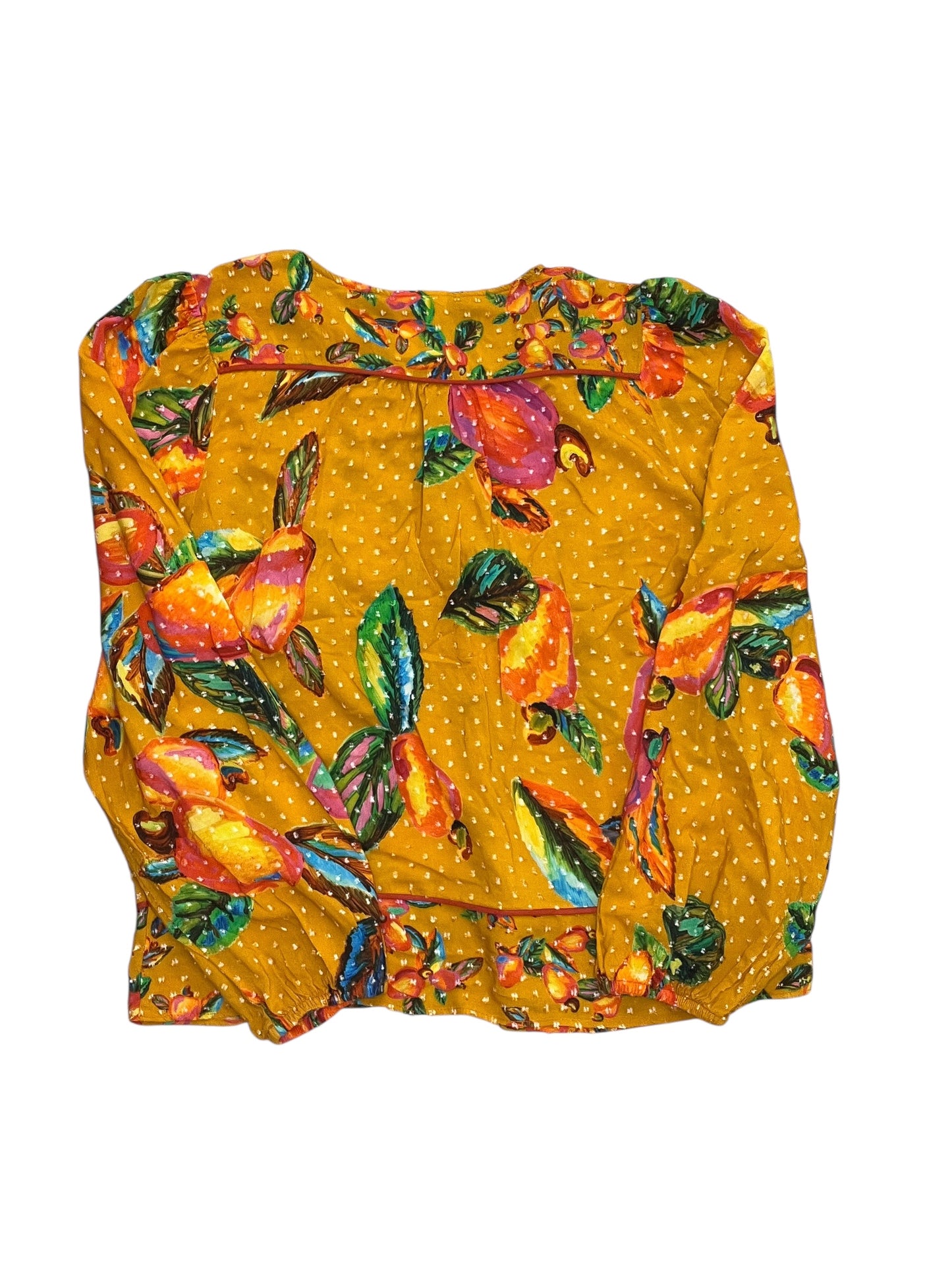 Top Ls By Farm Rio In Yellow, Size:S