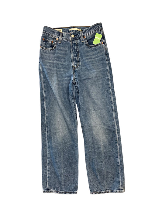 Jeans Straight By Levis In Blue Denim, Size:0