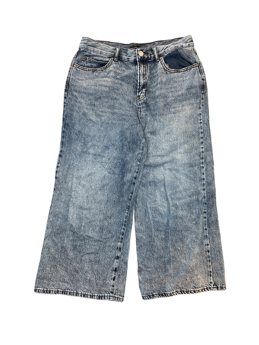 Jeans Wide Leg By Clothes Mentor In Blue Denim, Size:10