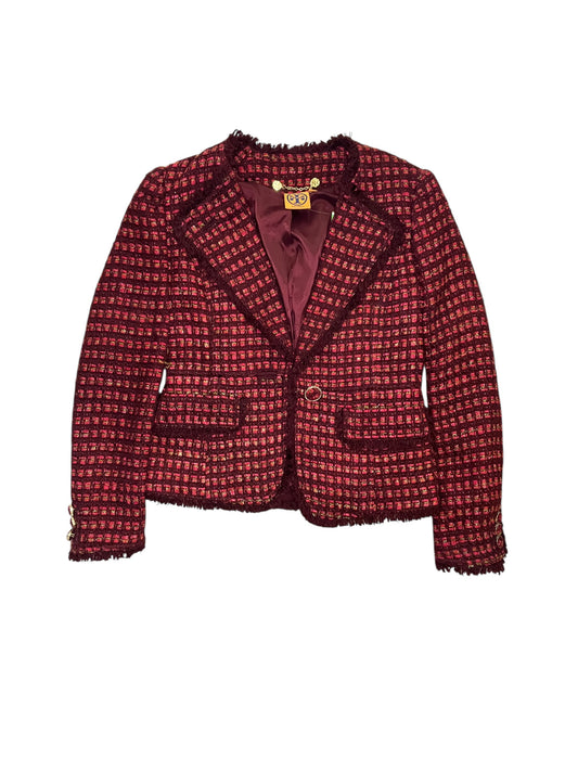 Blazer Designer By Tory Burch In Pink, Size:S