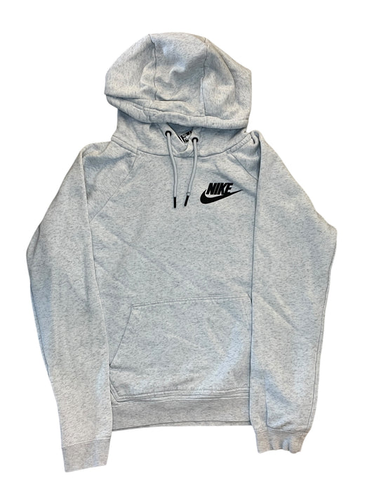 Athletic Sweatshirt Hoodie By Nike Apparel In Grey, Size:S