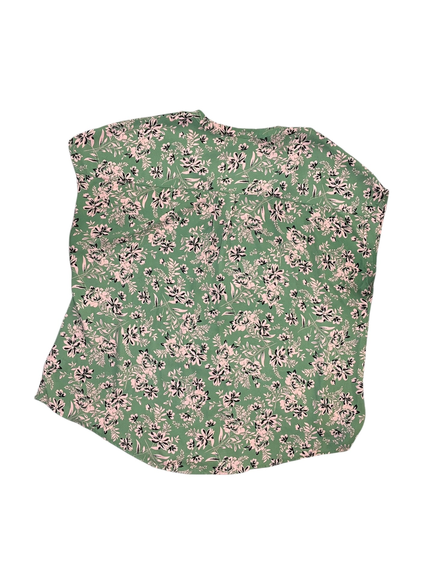 Blouse Sleeveless By Torrid In Green, Size:1X