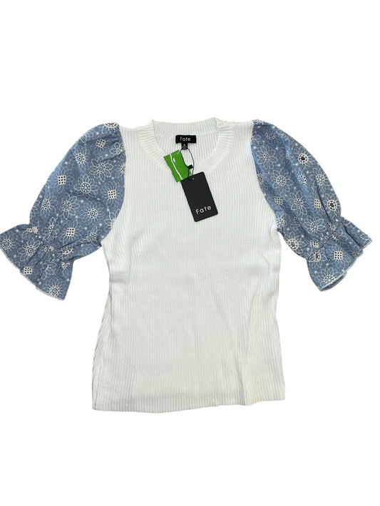 Top Ss By Fate In Blue & White, Size:S