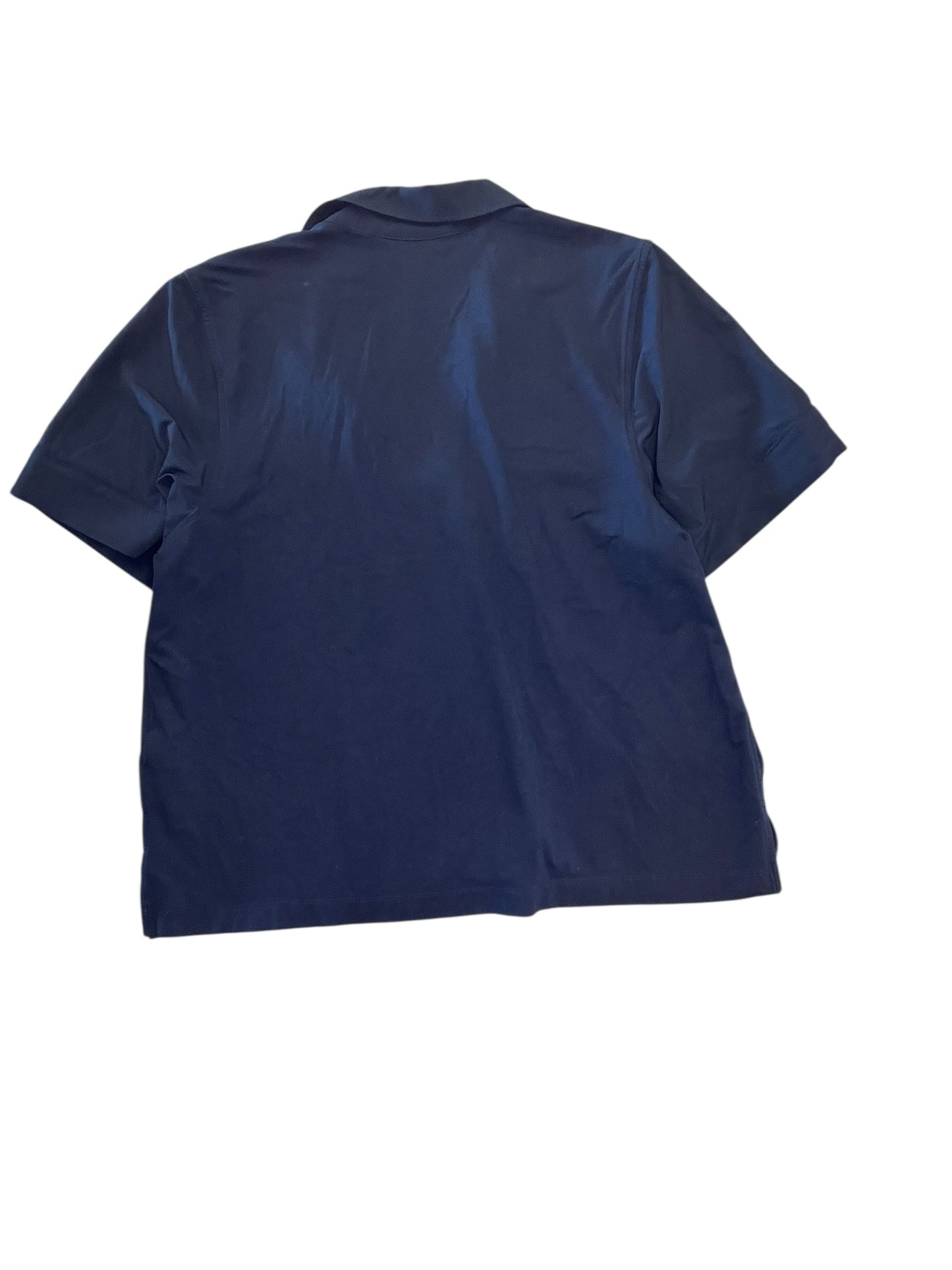 Athletic Top Ss By Athleta In Navy, Size:Xl