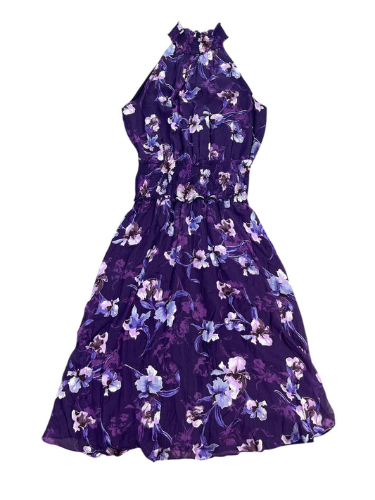 Dress Party Midi By White House Black Market In Purple, Size:M
