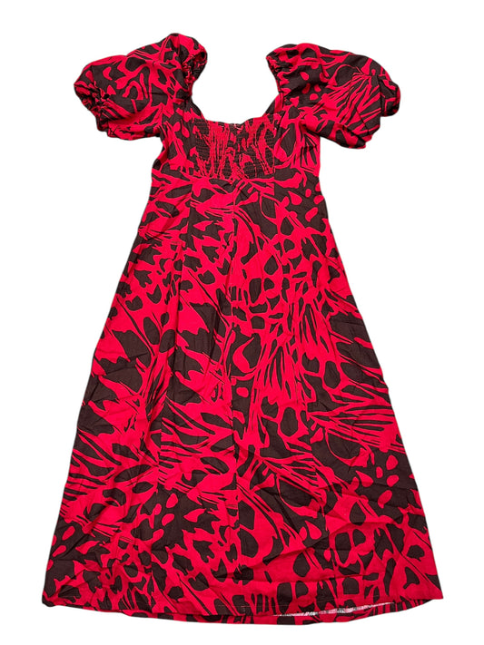 Dress Casual Short By Clothes Mentor In Brown & Red, Size:M