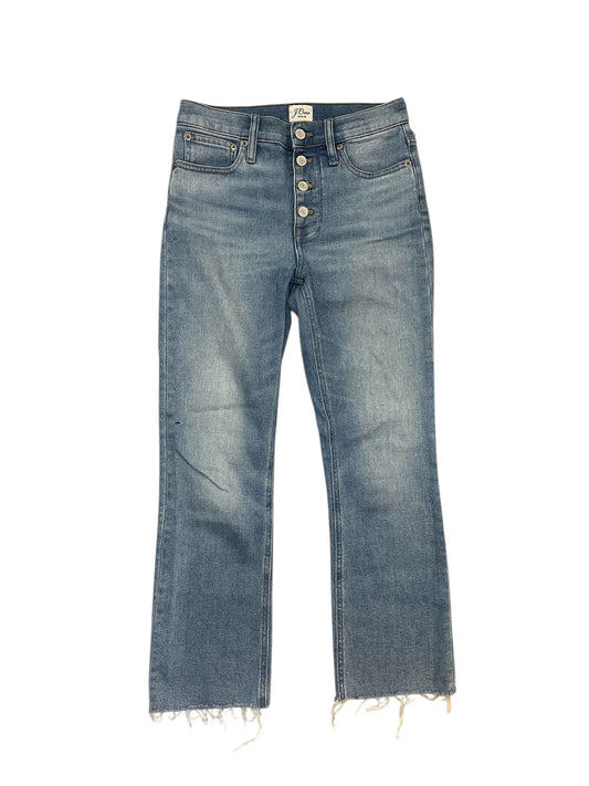 Jeans Straight By J. Crew In Blue Denim, Size:0