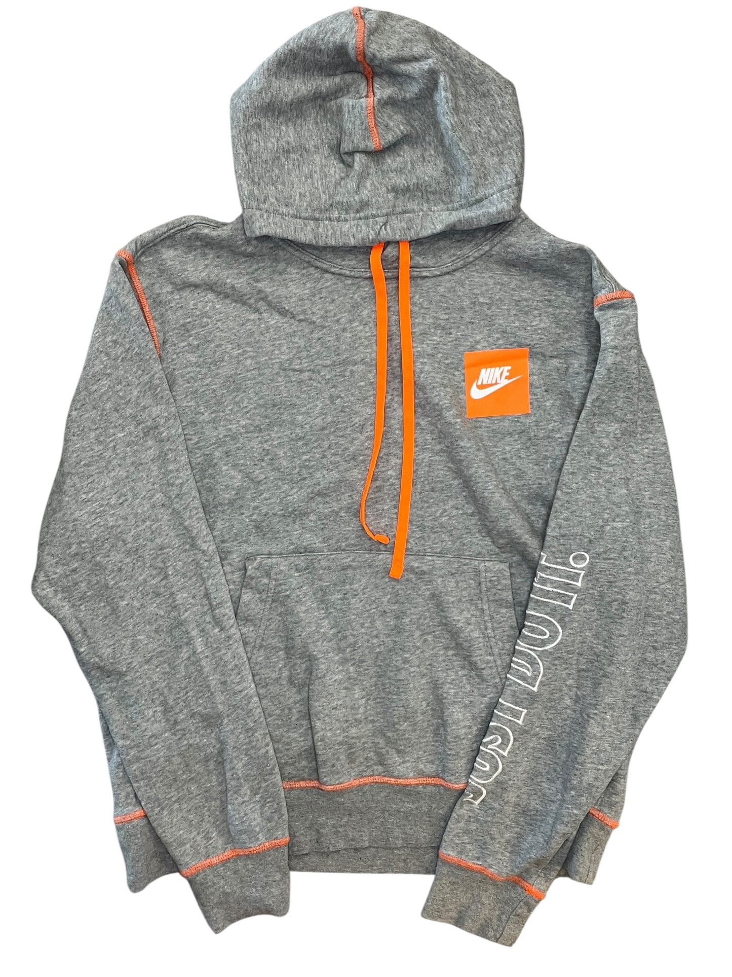 Sweatshirt Hoodie By Nike In Grey, Size:M