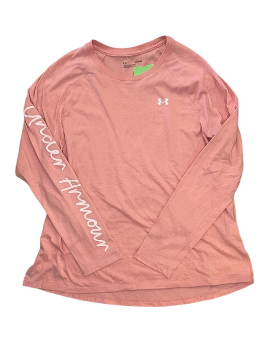 Athletic Top Ls Crewneck By Under Armour In Pink, Size:Xl