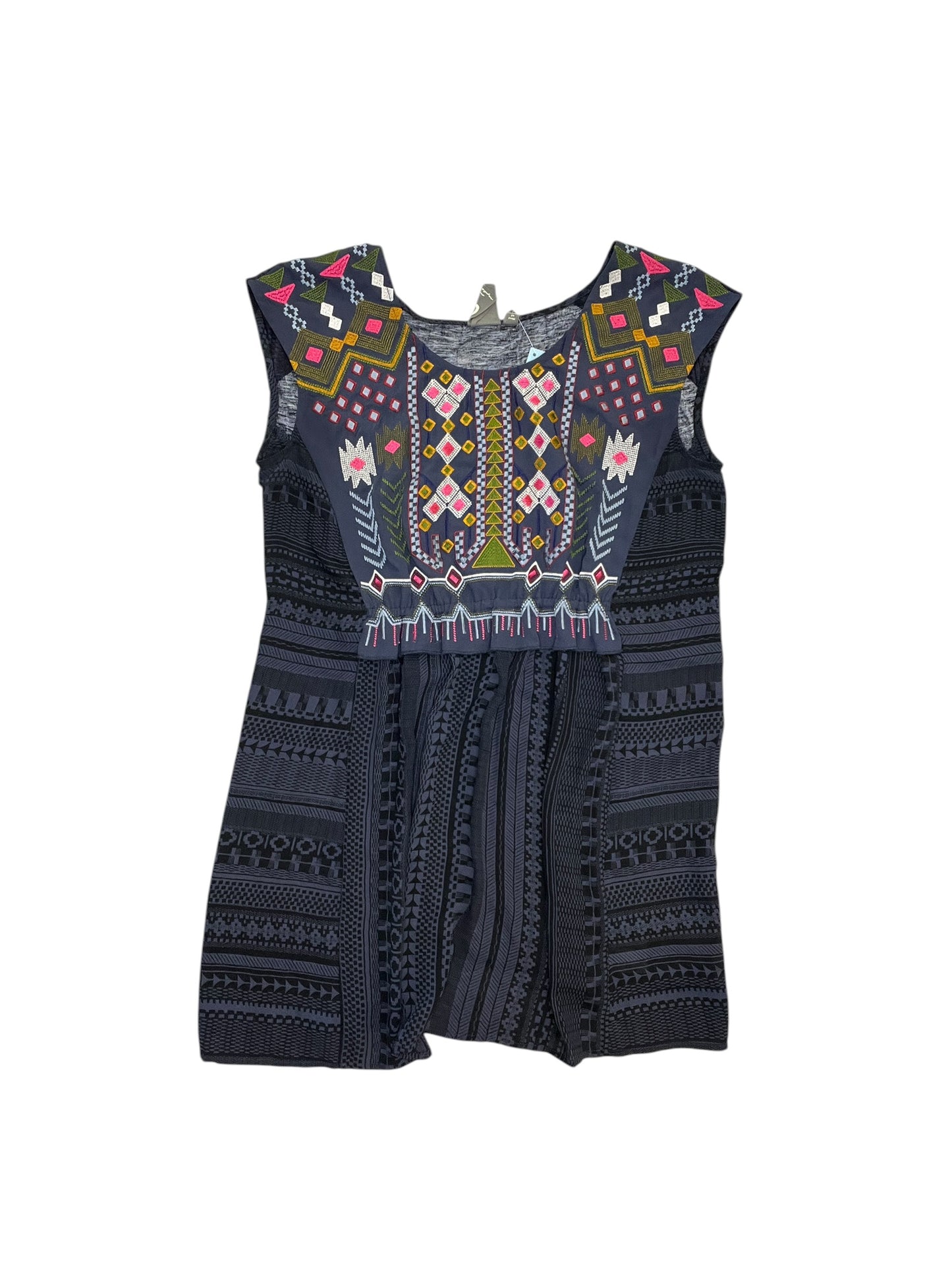 Blouse Sleeveless By One September In Navy, Size:S