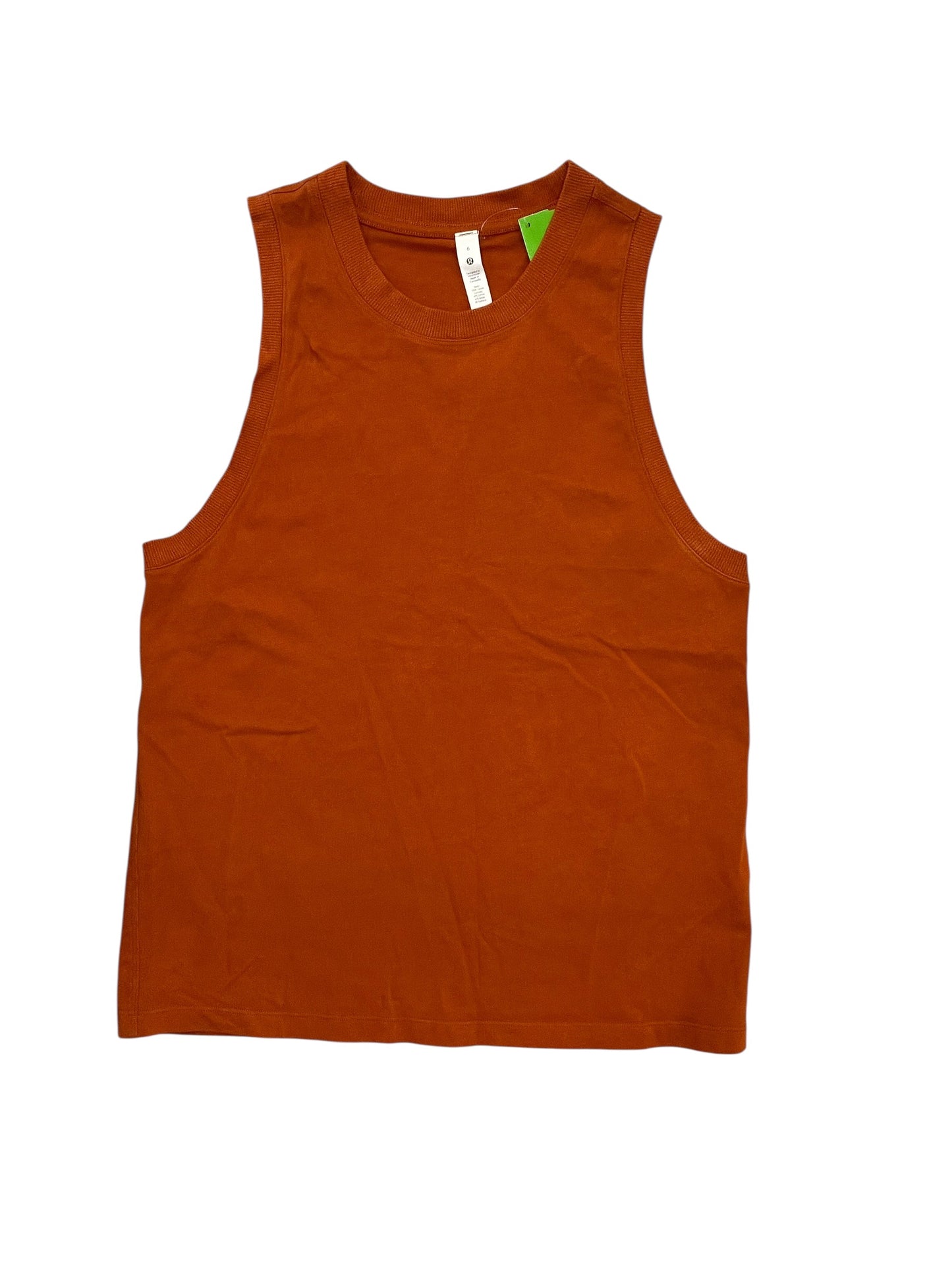 Athletic Tank Top By Lululemon In Orange, Size:S
