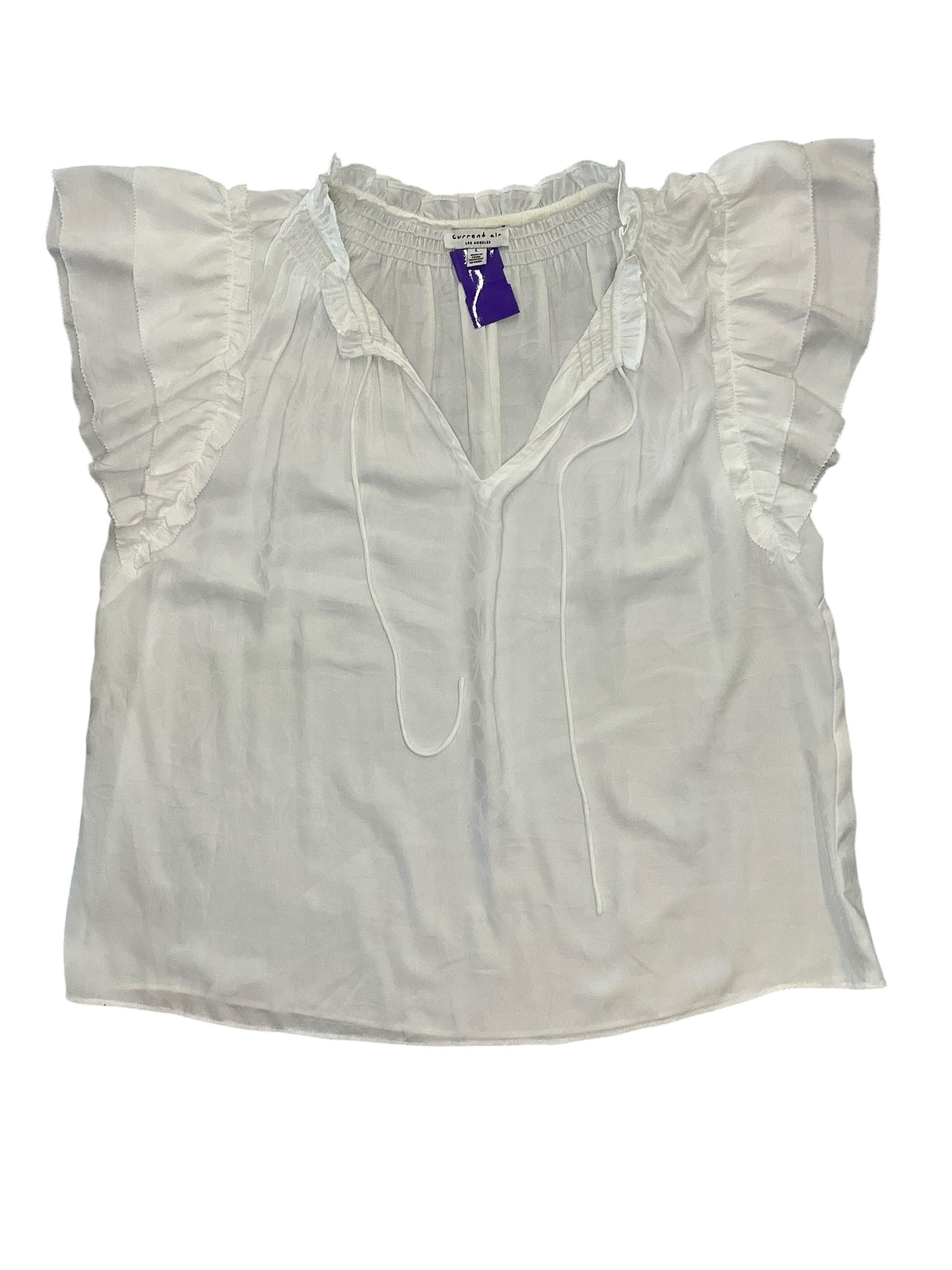 Blouse Ss By Current Air In White, Size:L