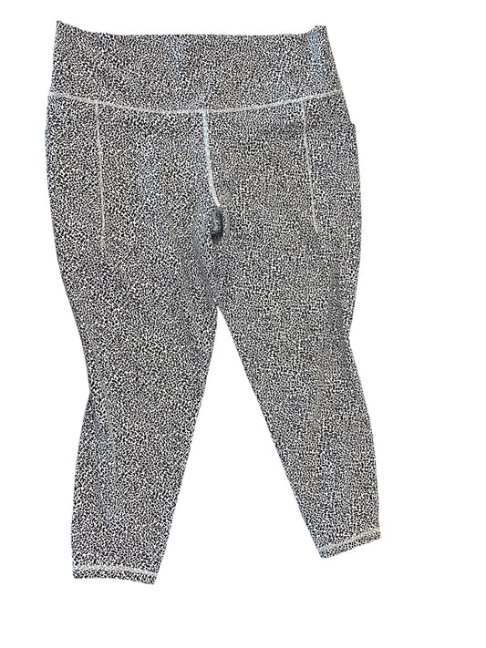 Athletic Leggings Capris By Athleta In Black & White, Size:Xl