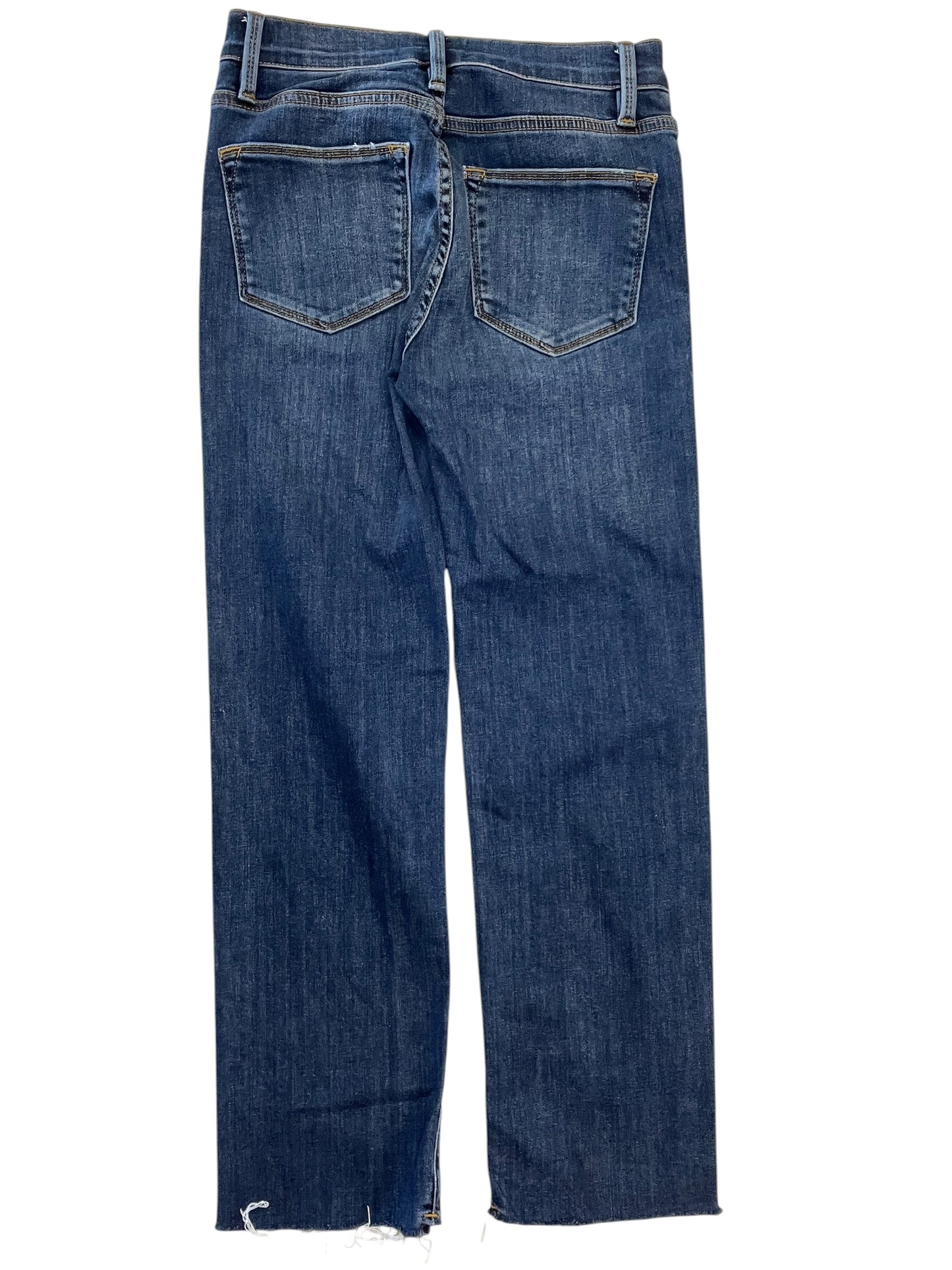 Jeans Straight By Frame In Blue Denim, Size:0