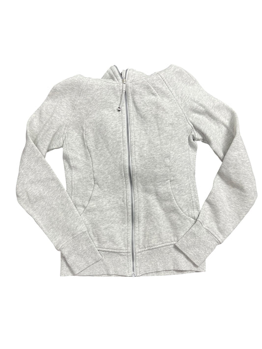 Athletic Jacket By Lululemon In Grey, Size:S