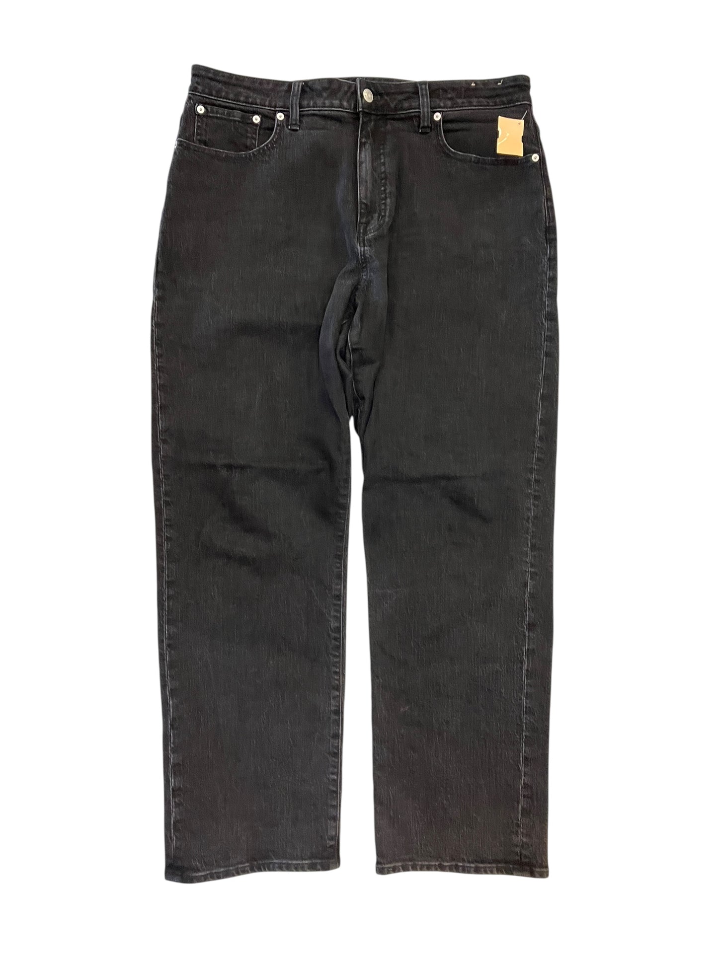 Jeans Boot Cut By Madewell In Black Denim, Size:14