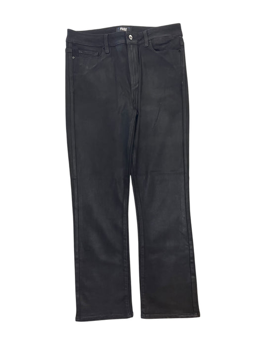Jeans Straight By Paige In Black, Size:12