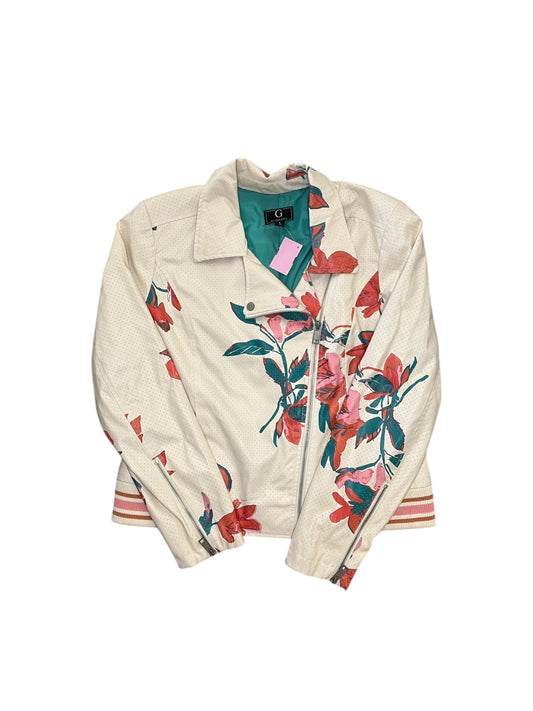 Jacket Moto By G By Giuliana In Cream, Size:L