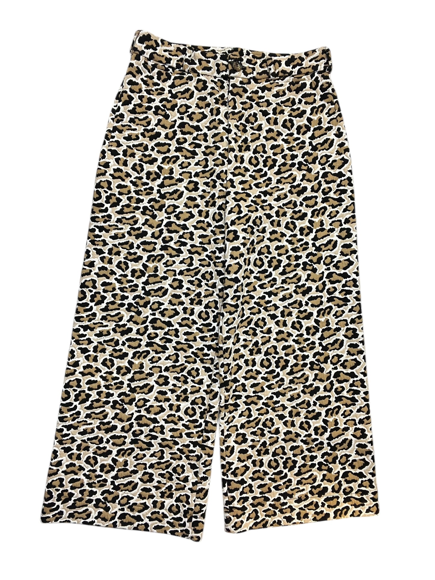 Pants Wide Leg By Maeve In Animal Print, Size:L