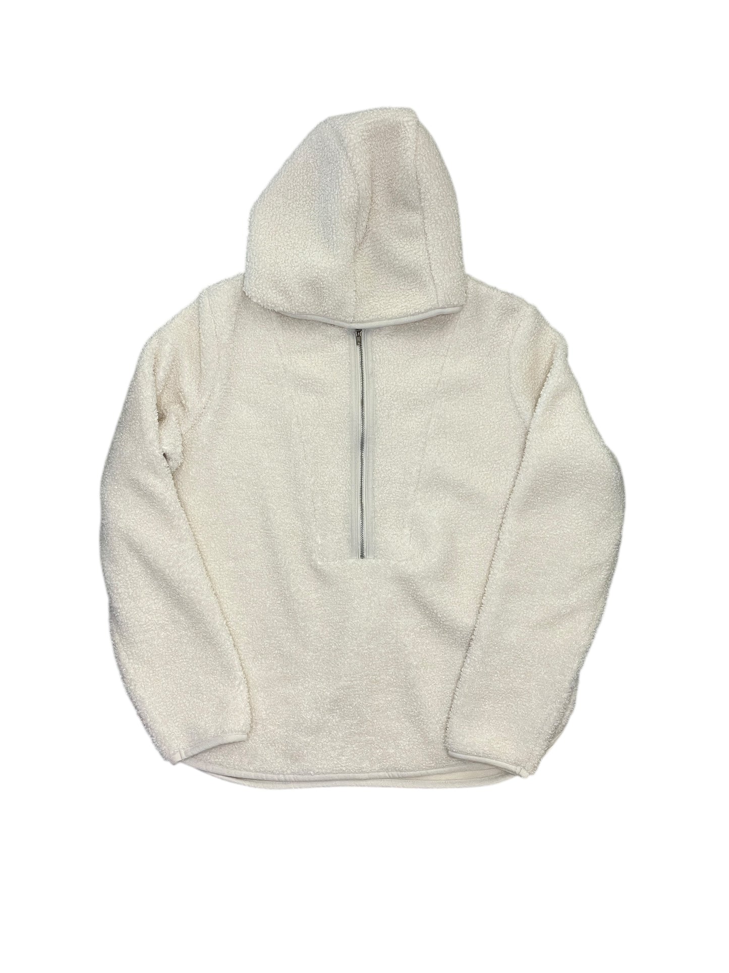 Jacket Faux Fur & Sherpa By Banana Republic In Cream, Size:M