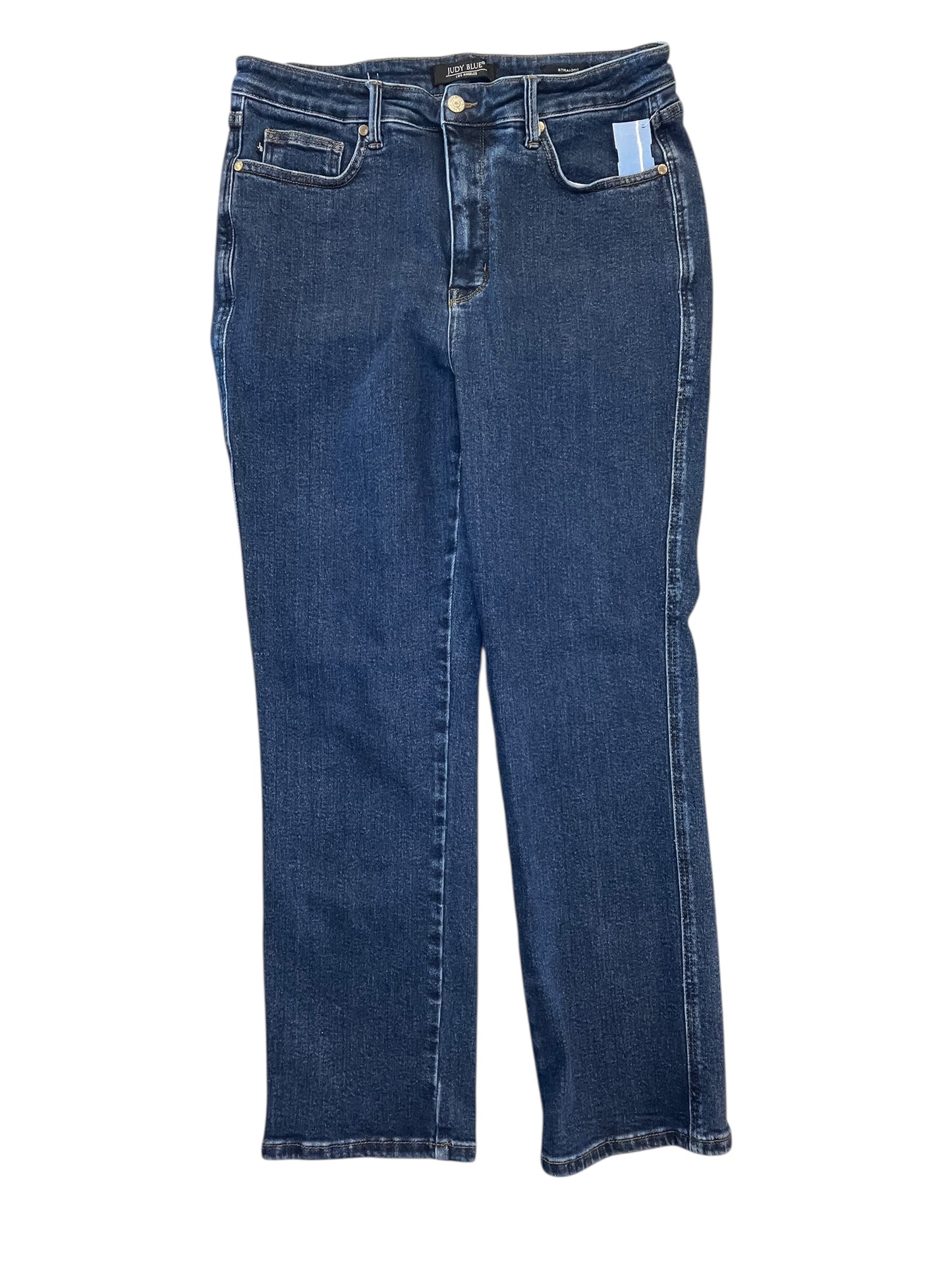 Jeans Straight By Judy Blue In Blue Denim, Size:16