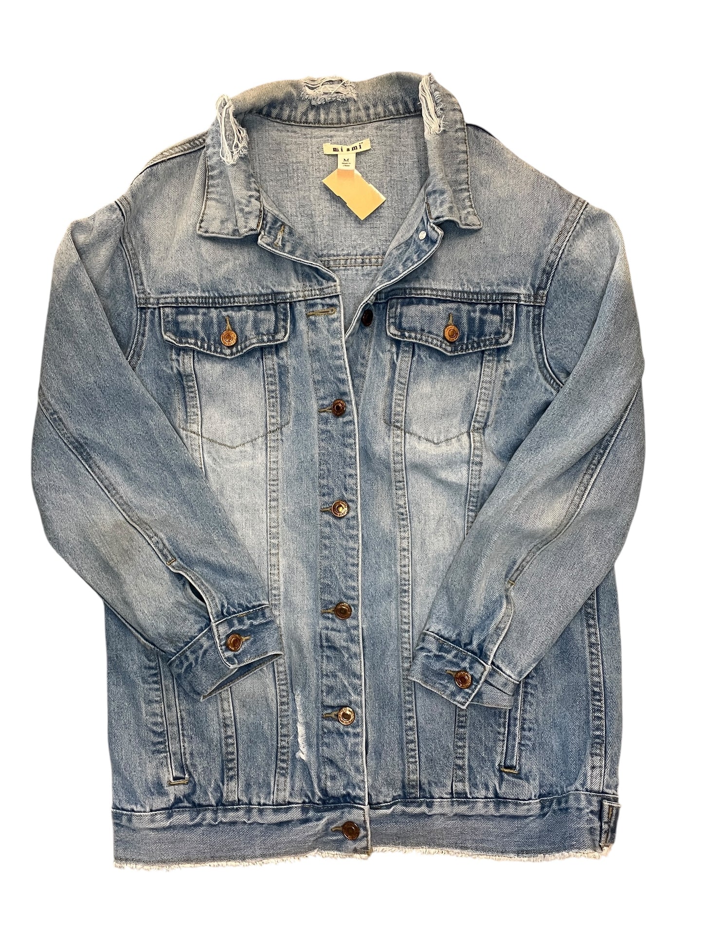 Jacket Denim By Mi Ami In Blue Denim, Size:M