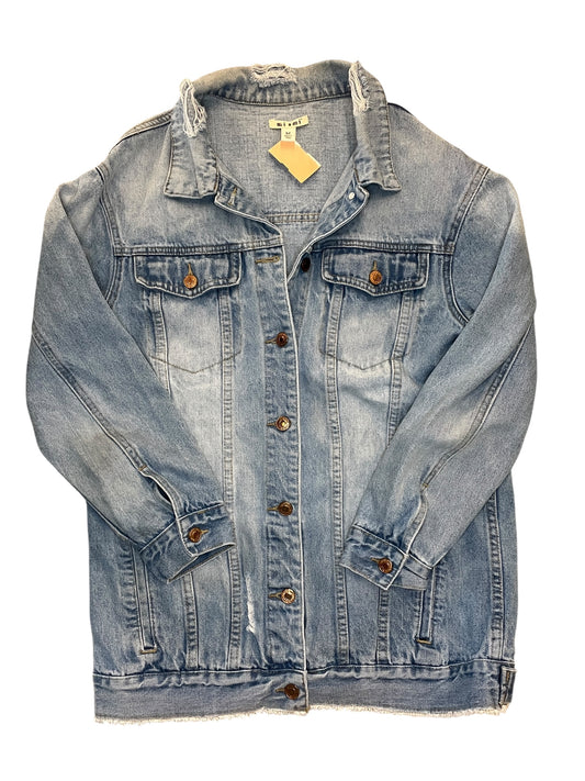 Jacket Denim By Mi Ami In Blue Denim, Size:M