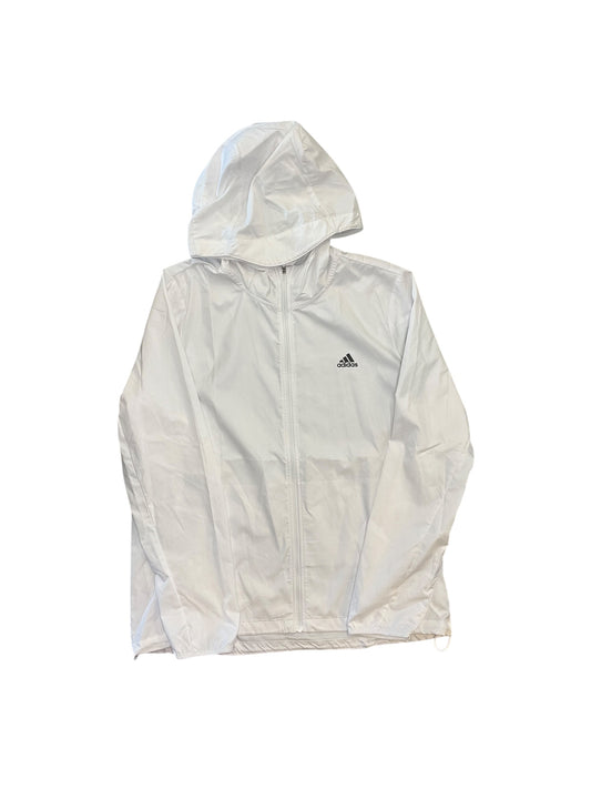 Athletic Jacket By Adidas In White, Size:M