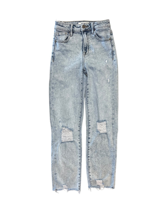 Jeans Cropped By Hidden In Blue Denim, Size:0