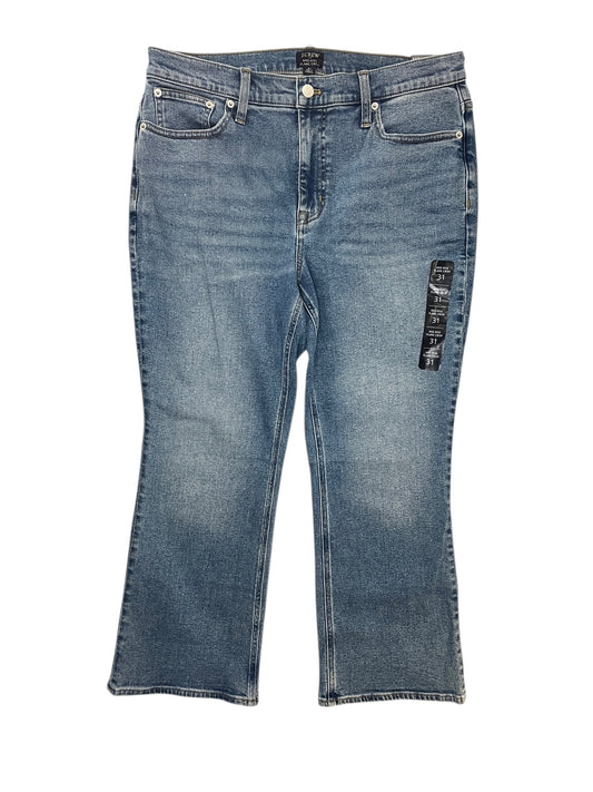 Jeans Cropped By J. Crew In Blue Denim, Size:12