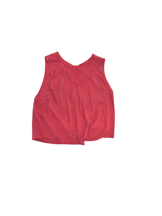 Athletic Tank Top By Lululemon In Pink, Size:L