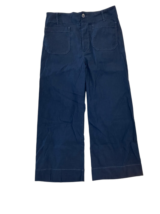 Pants Wide Leg By Maeve In Navy, Size:L
