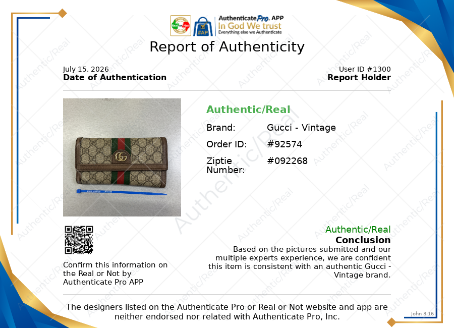 Wallet Luxury Designer By Gucci, Size: Large